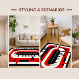 Energetic Red and Black Motif(Red)