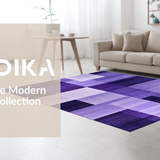 Ultra Soft Area Rug, Non Slip, Stain Resistant, Washable Area Rugs for Living Room, Bedroom, Vibrant Purple Abstract Texture(Purple)