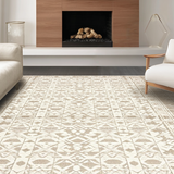Ultra Soft Area Rug, Non Slip, Stain Resistant, Washable Area Rugs for Living Room, Bedroom, Minimalist Abstract Lattice Arrangement(Beige)