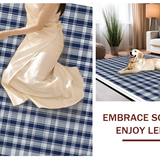 Contemporary Blue Geometric Elegance(Blue)