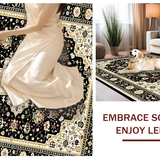 Classic Black Beige Damask Style(Black)