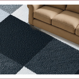 Ultra Soft Area Rug, Non Slip, Stain Resistant, Washable Area Rugs for Living Room, Bedroom, Contemporary Area Rug with Easy Care for Family Spaces(Black)