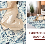 Rustic Blue Tones with Artistic Flair(White)