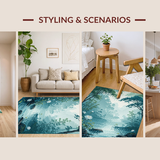Charming Blue and Green Abstract Scene(Blue)
