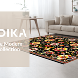 Contemporary Bold Floral Palette(Black)