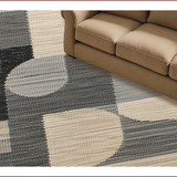 Ultra Soft Area Rug, Non Slip, Stain Resistant, Washable Area Rugs for Living Room, Bedroom, Vintage Abstract Boho(Gray)