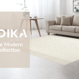 Ultra Soft Area Rug, Non Slip, Stain Resistant, Washable Area Rugs for Living Room, Bedroom, Timeless Tactile Patterned Luxury(Beige)