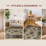 Elegant Color Blocked Trellis(Beige)