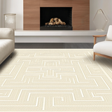 Contemporary Greek Key Visual Interest(Beige)