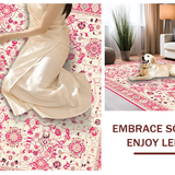 Chic Light Blue Medallion Design(Beige)