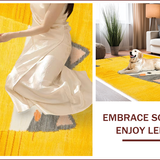 Ultra Soft Area Rug, Non Slip, Stain Resistant, Washable Area Rugs for Living Room, Bedroom, Playful Toast Patterned Delight(Yellow)