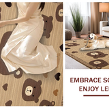 Ultra Soft Area Rug, Non Slip, Stain Resistant, Washable Area Rugs for Living Room, Bedroom, Whimsical Animal Print Aesthetic(Beige)