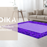 Ultra Soft Area Rug, Non Slip, Stain Resistant, Washable Area Rugs for Living Room, Bedroom, Soft Plush Modern Elegance(Purple)