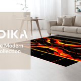 Contemporary Colorful Twisted Motif(Red)