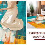 Artistic Multicolor Swirl Motif(Blue)