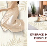 Lush Fluffy Round Contemporary Charm(Beige)