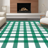 Fresh White Abstract Composition(Green)