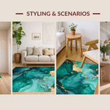 Fluid Abstract Metallic Motif(Green)