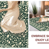 Lush Green Botanical Motif(Black)