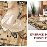 Ultra Soft Area Rug, Non Slip, Stain Resistant, Washable Area Rugs for Living Room, Bedroom, Vibrant Natural Palette Animal Print(Beige)