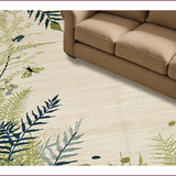 Ultra Soft Area Rug, Non Slip, Stain Resistant, Washable Area Rugs for Living Room, Bedroom, Soft Earthy Floral Elegance(Beige)
