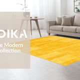 Ultra Soft Area Rug, Non Slip, Stain Resistant, Washable Area Rugs for Living Room, Bedroom, Rustic Earthy Bright Accent(Yellow)
