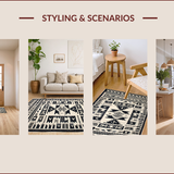 Southwestern Ethnic Geometric Elegance(Black)