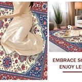 Artistic Low Pile Geometric Aesthetic(Beige)