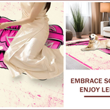 Ultra Soft Area Rug, Non Slip, Stain Resistant, Washable Area Rugs for Living Room, Bedroom, Pink Cowgirl Boot Western Entryway Rug(Pink)