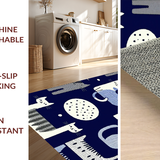 Charming Vintage Feline Artwork(Blue)