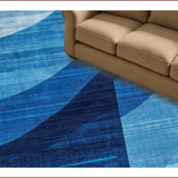 Transitional Blue Toned Geometric Motif(Blue)