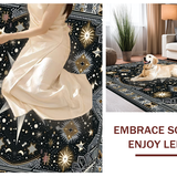 Ultra Soft Area Rug, Non Slip, Stain Resistant, Washable Area Rugs for Living Room, Bedroom, Trendy Dark Taupe Dreamscape(Black)