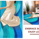 Engaging Abstract Patterned Layout(Blue)