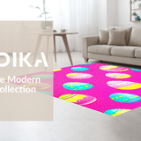 Ultra Soft Area Rug, Non Slip, Stain Resistant, Washable Area Rugs for Living Room, Bedroom, Delicate Pink Floral Arrangement(Pink)