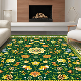 Vibrant Floral Tiled Aesthetic(Green)
