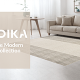 Ultra Soft Area Rug, Non Slip, Stain Resistant, Washable Area Rugs for Living Room, Bedroom, Trendy Urban Symmetrical Design(Beige)