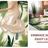 Ultra Soft Area Rug, Non Slip, Stain Resistant, Washable Area Rugs for Living Room, Bedroom, Vivid Animal Artful Display(Green)