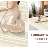 Chic Contemporary Wave Motif(Beige)