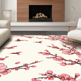Ultra Soft Area Rug, Non Slip, Stain Resistant, Washable Area Rugs for Living Room, Bedroom, Soft Textured Modern Flower Aesthetic(Pink)