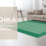 Rustic Green Ivory Checkerboard Elegance(Green)