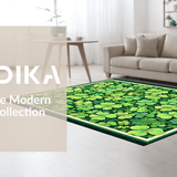 Lively Green Playful Motif(Green)