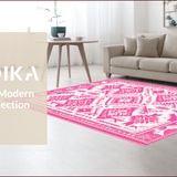 Ultra Soft Area Rug, Non Slip, Stain Resistant, Washable Area Rugs for Living Room, Bedroom, Western Cowgirl Bath Mat(Pink)