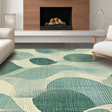Ultra Soft Area Rug, Non Slip, Stain Resistant, Washable Area Rugs for Living Room, Bedroom, Chic Scalloped Bow Design Area Rug with Cute Aesthetic Appeal(Gray)