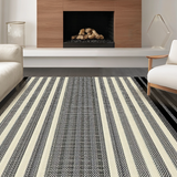 Bold Striped Checkerboard Fusion(Beige)