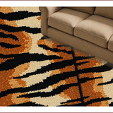 Ultra Soft Area Rug, Non Slip, Stain Resistant, Washable Area Rugs for Living Room, Bedroom, Large Brown Animal Pattern Bedroom Accent Carpet(Brown)