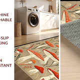 Charming Colorful Mushroom Illustration(Beige)