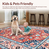 Elegant Coral Blue Abstract Blend(Red)