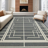 Artful Symmetrical Trellis Visual(Gray)
