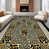 Ultra Soft Area Rug, Non Slip, Stain Resistant, Washable Area Rugs for Living Room, Bedroom, Vivid Wild Patterned Textile(Brown)