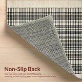 Farmhouse Abstract Black and Beige Design(Beige)